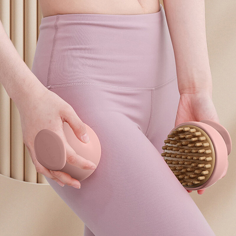Handheld Gua Sha Massage Brush Natural Waist Leg Body Meridian Scraping SPA Therapy Anti Cellulite Relaxation Tool