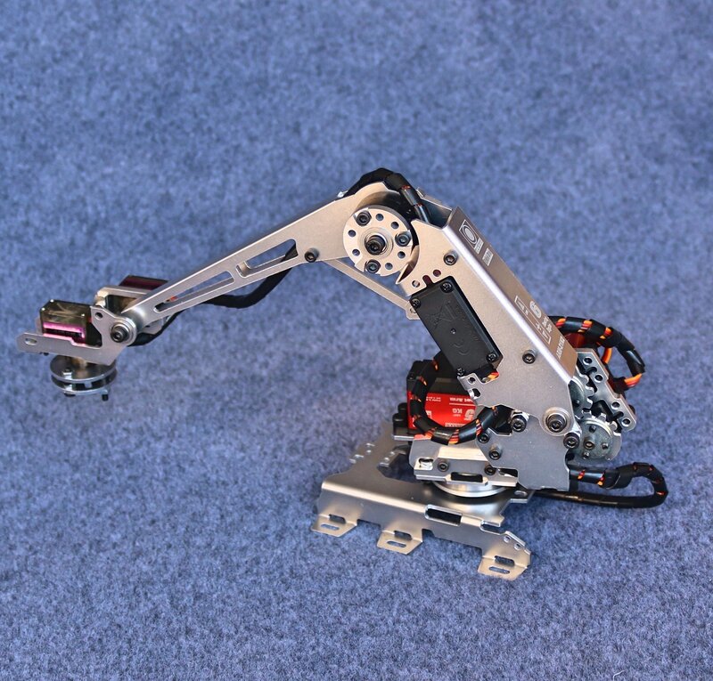 Новинка, 6 Dof, Роботизированный манипулятор, промышленная модель робота с 6 сервоприводами для присоски Arduino, ручной Комплект «сделай сам»