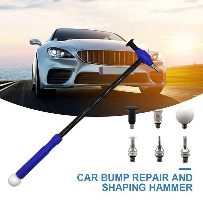 Car Dent Repair Hammer Durable Carbon Fiber Car Paintless Dent Repair Tools No Trace Auto Body Shaping Striking Leveling Hammer