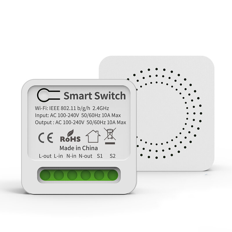 Interruptor inteligente Zigbee 3,0 con Wifi, dispositivo de 2 vías, 16A, Automatización del hogar a través de Alexa, Google Home, Alice, Smart Life