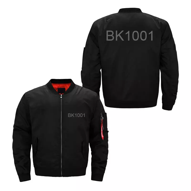 Cappotto con cerniera da uomo stampa fai da te taglia usa Logo personalizzato KLT Design personalizzato addensare giacca Unisex Casual Flying Jacket Clothes