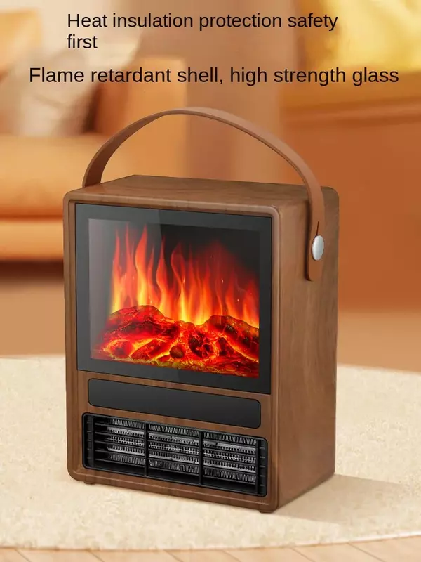 Rongzhi-レトロ暖炉,ヨーロピアンスタイル,高速加熱,リモコン,3Dシミュレーションフレーム,家庭用,220v