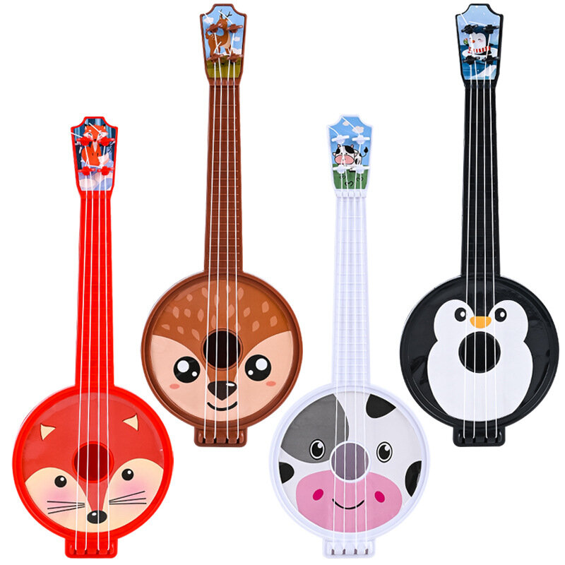 Montessori Musical Educacional Aprendizagem Brinquedos para Crianças, Instrumento Bebê, Simulação Ukulele, Guitarra Infantil, Jogos de Música, Presentes