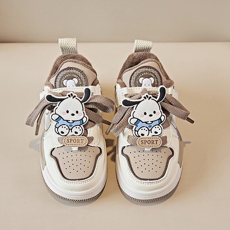 سانريو كورومي الكرتون أنيمي الشكل أحذية رياضية للأطفال ، أحذية عادية حلوة ، أحذية رياضية مريحة ، كاواي الكرتون ، الخريف ، الشتاء