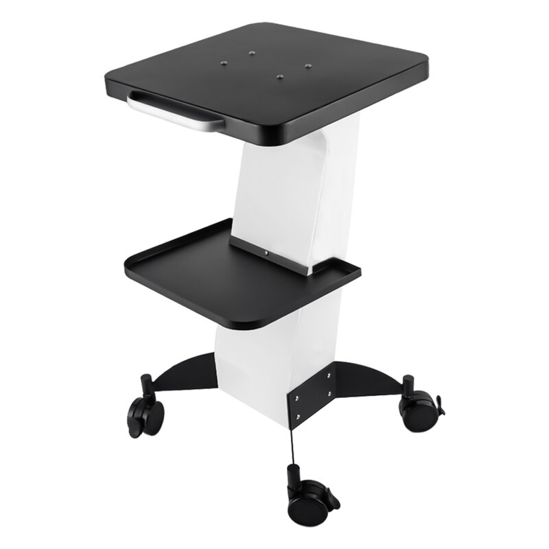 Beauty Trolley Salon Cart Storage Service Tray with Additional Tray Wheels and Stand