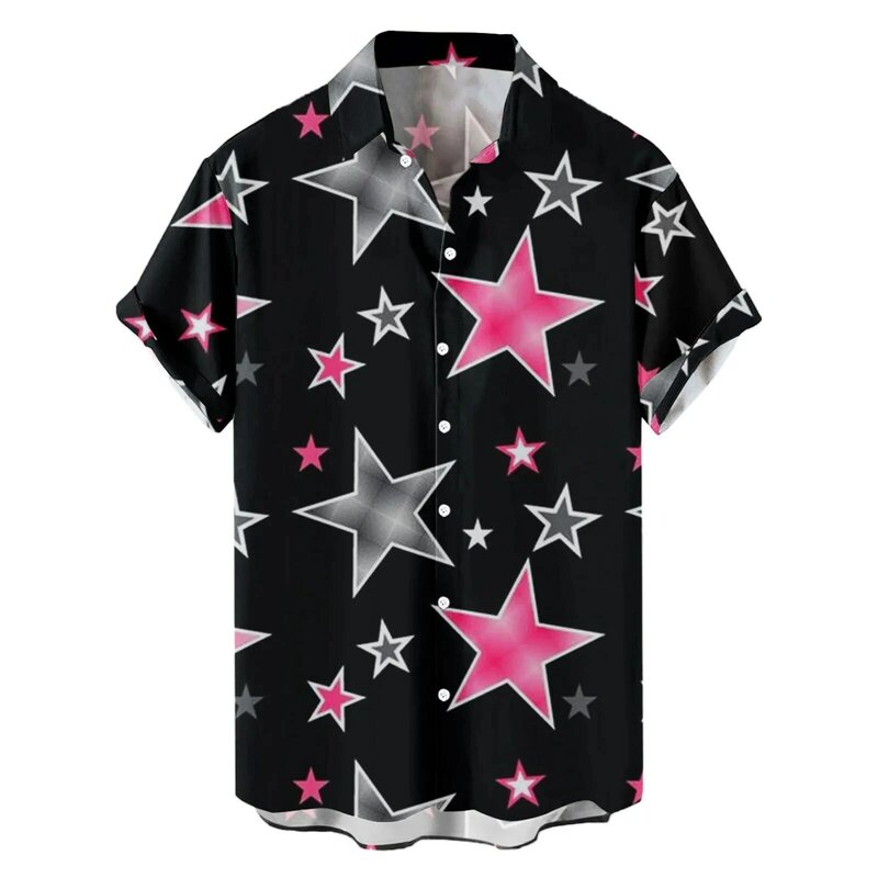 Повседневные рубашки Love Valentine с 3D принтом гавайская рубашка с цветком мужская летняя Классическая стильная блузка мужское модное платье