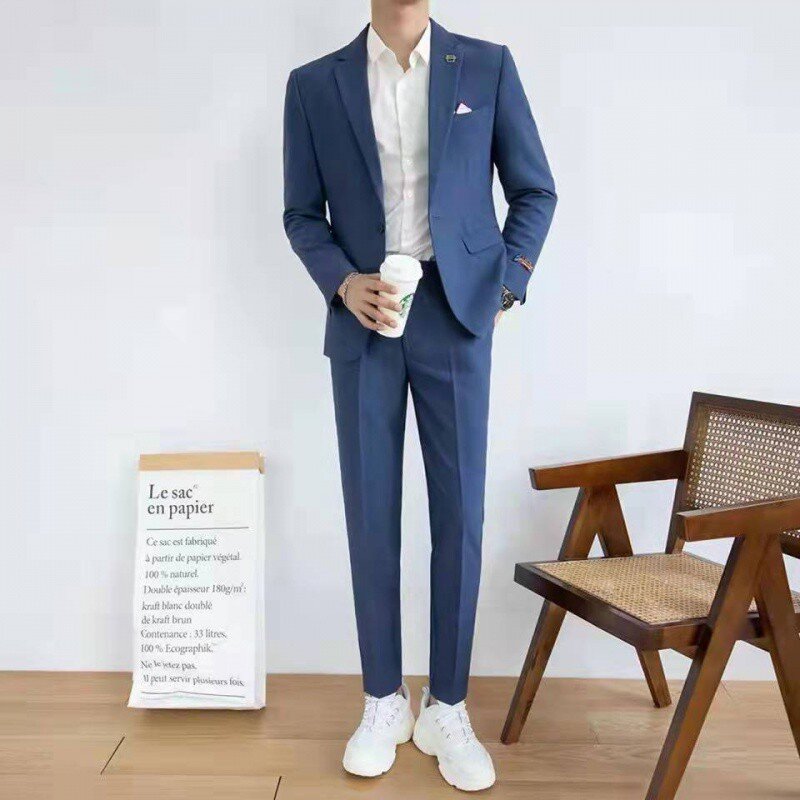 Terno de padrinho pequeno casual masculino, moda, M6192