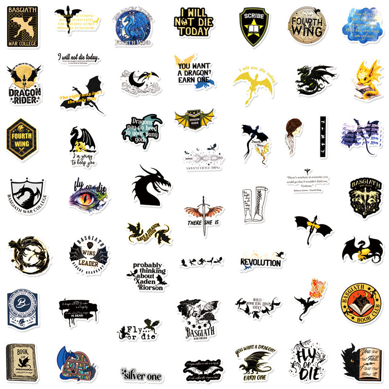 50 Stuks Vierde Vleugel Serie Graffiti Stickers Geschikt Voor Laptop Helmen Desktop Decoratie Diy Stickers Speelgoed Groothandel