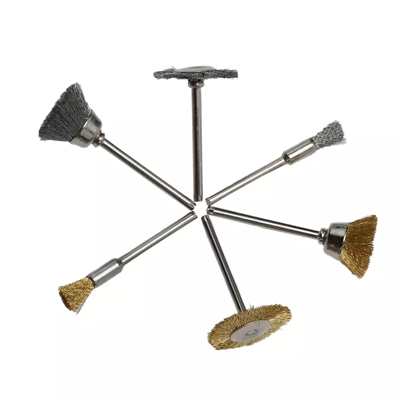 Cepillo de alambre de latón, bloque abrasivo, cepillo de eliminación de pulido, herramientas rotativas para metalúrgico de Metal y no Metal