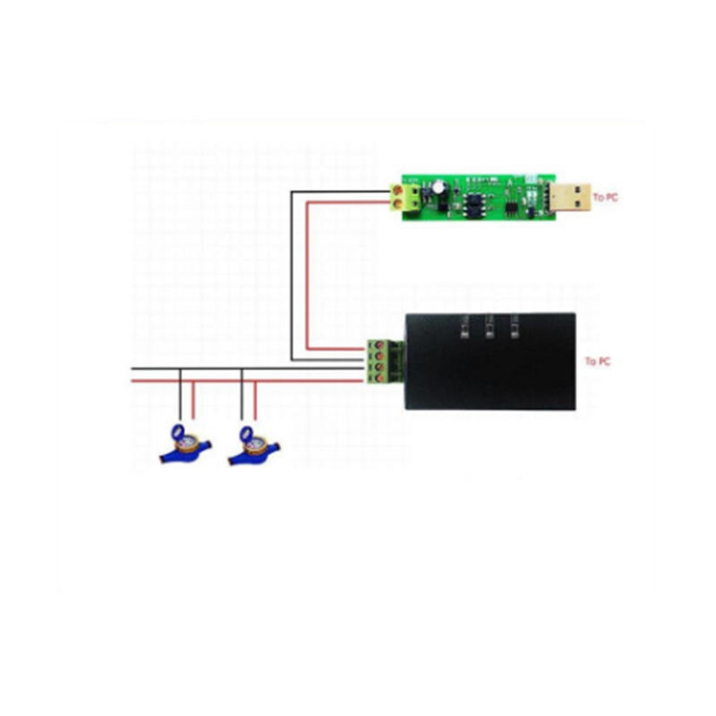 Modulo Slave da USB a MBUS MBUS Master Slave Communication debug Bus Monitor TSS721 nessuna raccolta di auto di polarità