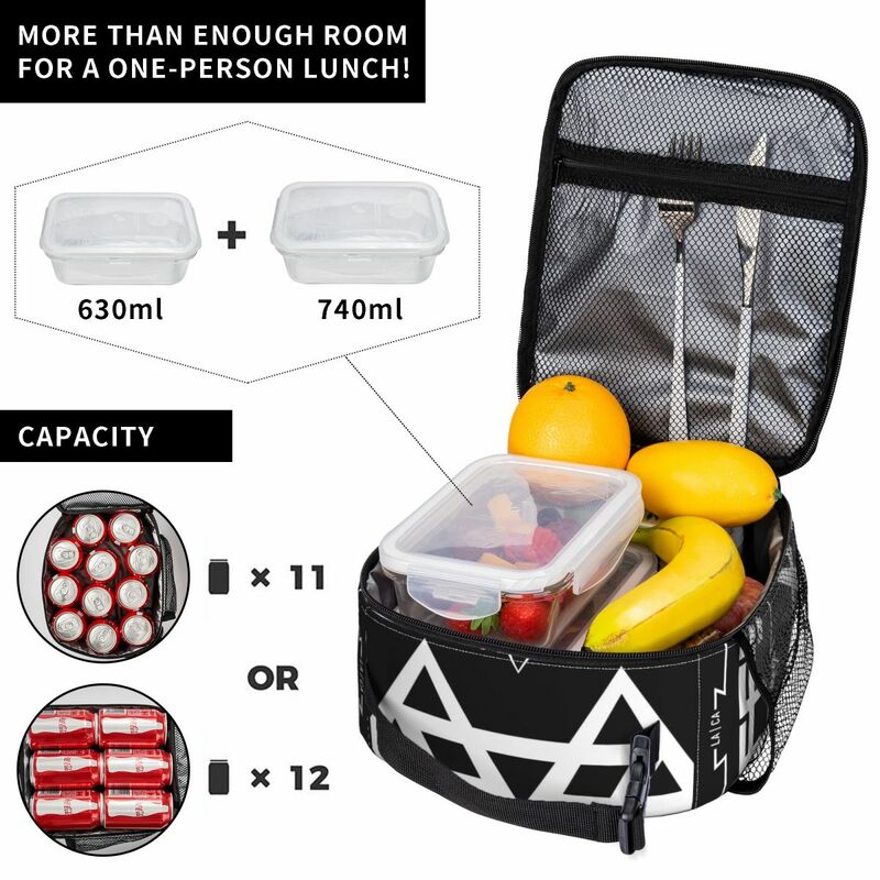กระเป๋าใส่ข้าวกลางวันหุ้มฉนวนสีขาวแบบใหม่ Neffex 2โลโก้ของขวัญวันเกิดการเดินทาง