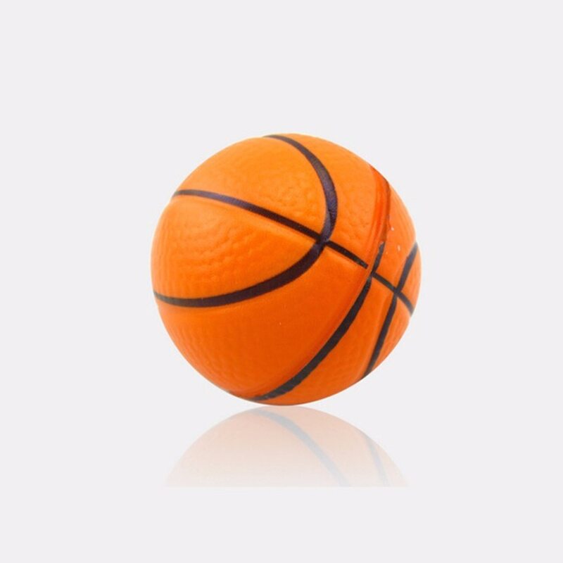 Palla di gommapiuma giocattolo basket mano polso esercizio antistress spremere morbida palla di schiuma colorata per regalo di natale 6.3CM