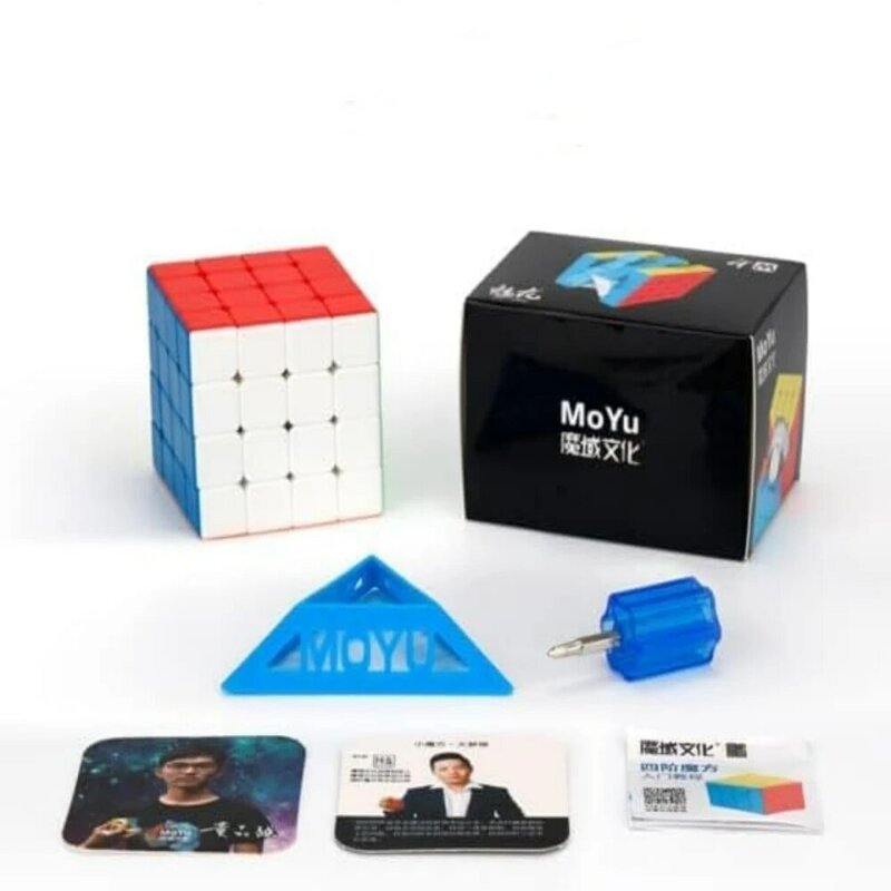 Moyu meilong-مكعب سحري مغناطيسي احترافي 4 × 4 ، لعبة ألغاز ثلاثية الأبعاد احترافية ، سلسة ، سرعة ، متينة