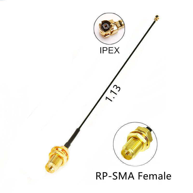Cavo IPEX U.fl a SMA maschio cavo coassiale a bassa perdita 1.13 RP SMA RG178 per router Wireless Mini PCIe Card Network Extension