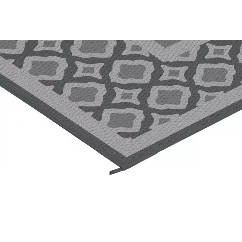 Auto Drive 6 'x 9' terkait Geo Gray reversibel RV karpet teras luar ruangan, 100% Polypropylene