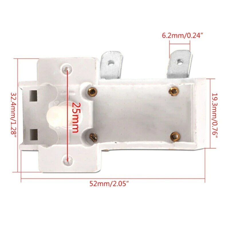 Interruptor controle temperatura do aquecedor elétrico 250v16a, eletrodoméstico, durável, dropship