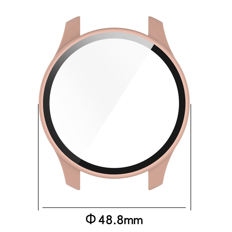 Protetor de tela de vidro temperado relógio inteligente cobertura completa pára-choques temperado protetor de tela capa acessórios para relógio vivo 2