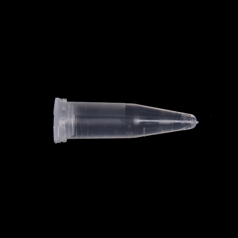 50PCS 1.5ml Lab Clear Micro Plastic Test Tube Centrifuge Vial Snap Cap Container Plastic Clear Vials Sample Containers