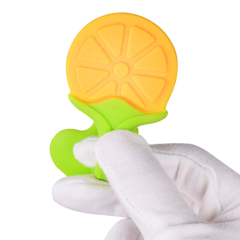 Игрушка-прорезыватель для зубов силиконовая Прорезыватель для зубов детские аксессуары для новорожденных Фрукты сосущие жевательные игрушки для новорожденных подарок BPA-Fre
