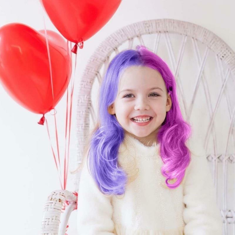 Haar Kreide Kamm 6 Stück Mini temporäre Haar Kreide Kamm Farbstoff Anwendung Pinsel, um Haare für Mädchen Geburtstags feier Cosplay DIY zu malen