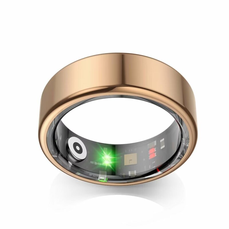 COLMI-anillo inteligente R2, carcasa de acero de titanio de grado militar, monitoreo de la salud, modos multideportivos impermeables IP68 y 3ATM
