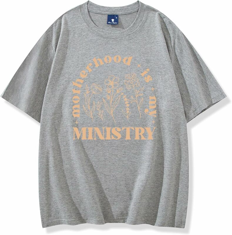 T-shirt Motherhood is My Ministry pour femme, chemise de fête des mères