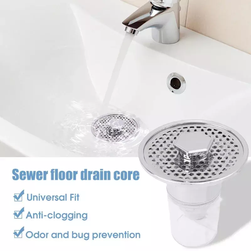 3/1PC lavabo da bagno universale Pop-Up Bounce Core Sink Hair Catcher filtro di scarico tappo per vasca da bagno filtro per lavabo accessori per il bagno