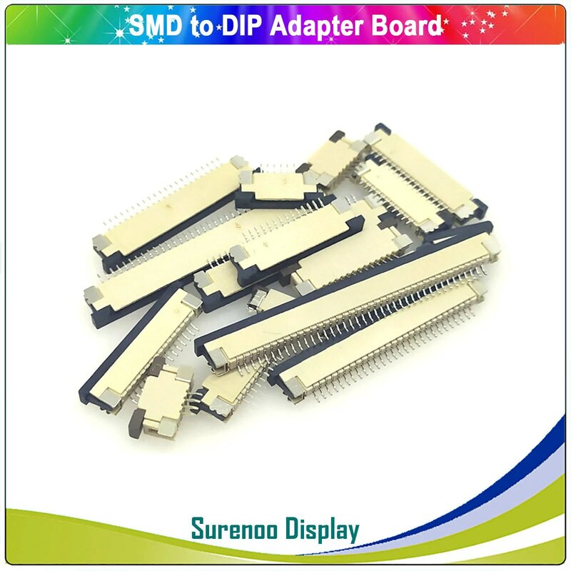 14P 18P 24P 37P 40P 50P 0.3 0.5 1.0 Pitch Up Down Contact Smd connector Pcb Adapter Tft Lcd Module Scherm