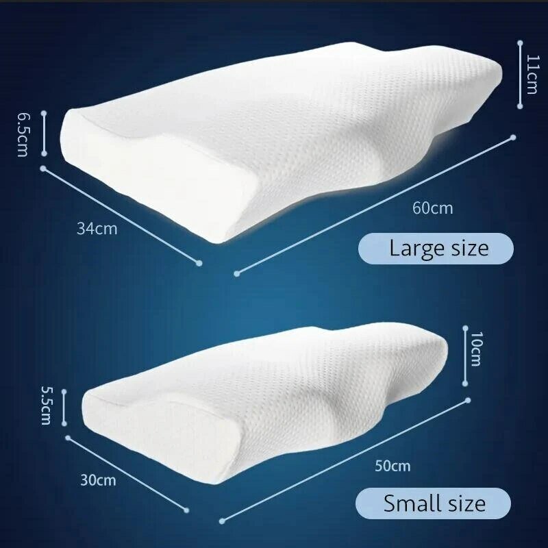 Memory Foam Bed Orthopedic Pillow Neck Protection Slow Rebound Memory Pillow Butterfly Shaped Health Cervical Neck