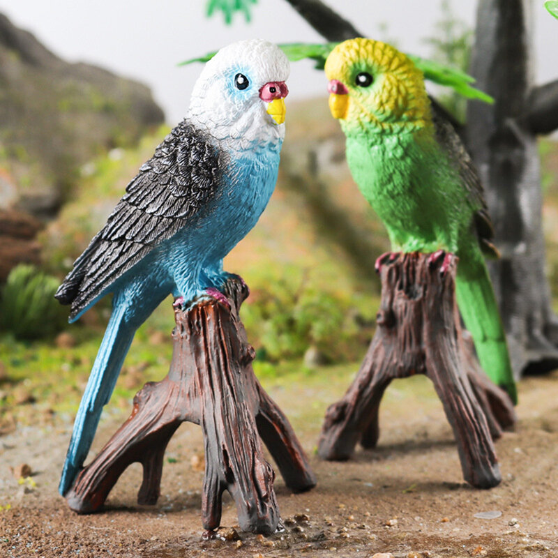 Symulowana papuga papuga papuga posągi wykwintne papuga papuga ozdobna żywe dekoracja zewnętrzna