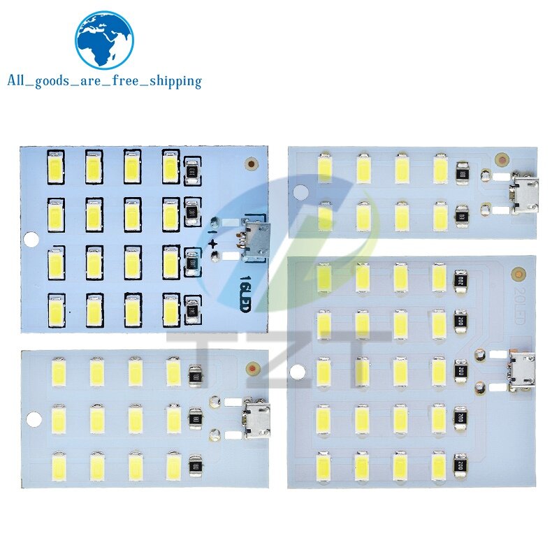 USB Mobile Emergency Light, White LED Lighting Panel, USB Mobile Light, Alta Qualidade, 5730, SMD, 5V, 430mA ~ 470mA