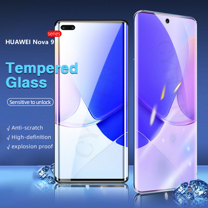 5-1Pcs Tempered glass For Huawei nova 7 8 9 10 pro SE Youth 10z 8i Transparent protective film screen protector smartphone 9H