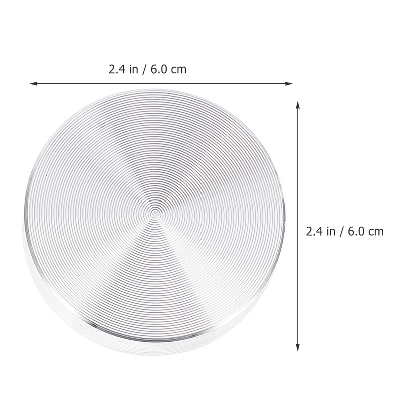 4 Pcs Aluminum Plate Round Solid Cake Desktop Accessories Glass Coffee Circle Coffee Tables Tops Adapter Adapter Alloy Coffee