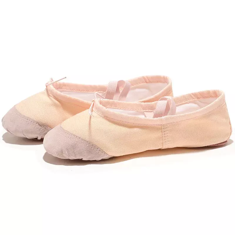 Pantofole piatte da palestra per Yoga scarpe da ballo per balletto in tela bianca rosa bianca nera per ragazze bambini donne