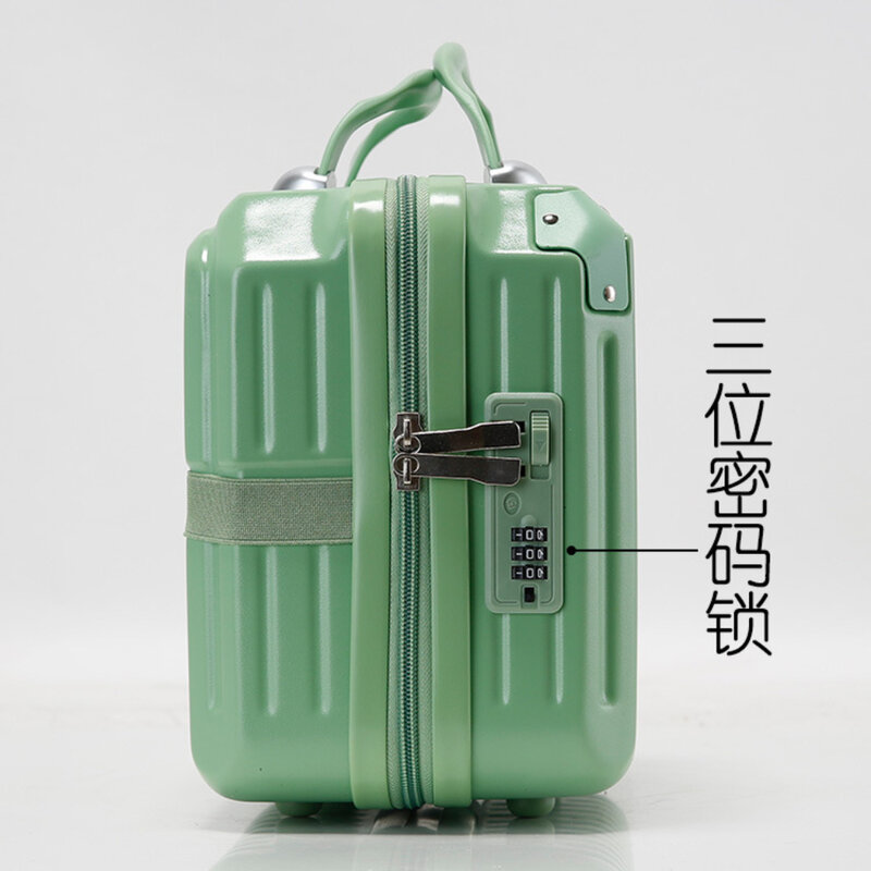 14-дюймовый чемодан искусственная кожа жесткая мини косметичка ручной чемодан сувенир маленький чемодан