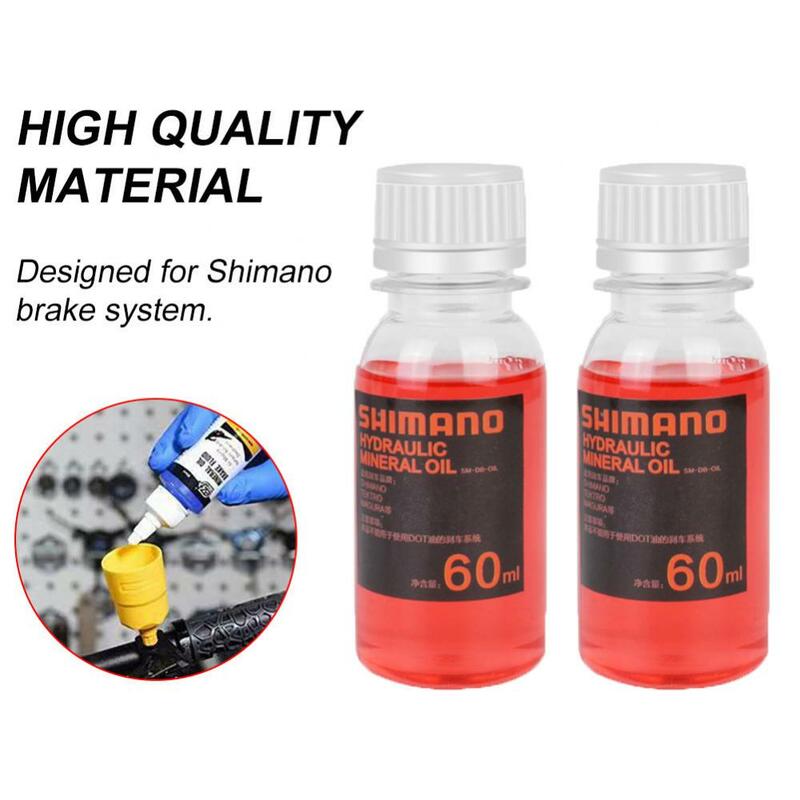 Líquido de aceite Mineral para frenos de bicicleta Shimano 27RD, líquido de frenos de disco hidráulico, 60ml, envío directo