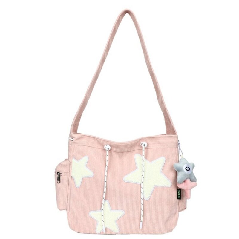 Trendy Crossbody Bag with Star Embellishment Large Capacity Shoulder Bags for Fashion Forward Women Drop Shipping