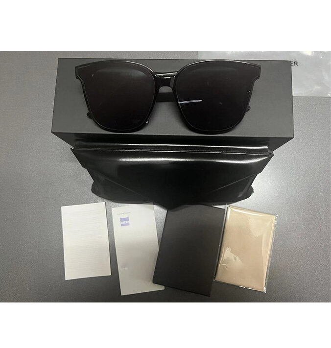 GM Jackie 01 kacamata hitam persegi lembut Fashion Vintage mewah Jackie 01 Zeiss Pria Wanita jam METO tren populer UV400 dengan Box