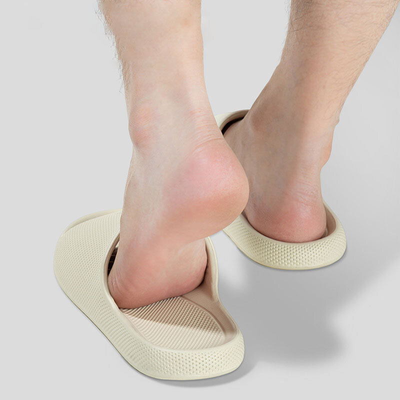 Zapatillas de EVA para hombre y mujer, chanclas antideslizantes de suela suave para el baño, sandalias informales de verano para interiores, nuevas
