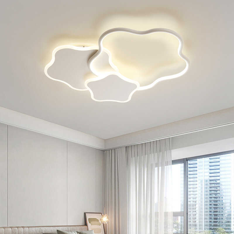 침실 천장 조명 모던 미니멀리스트 샹들리에 조명, 창의적인 어린이 방 홈 장식, LED 천장 장착 램프