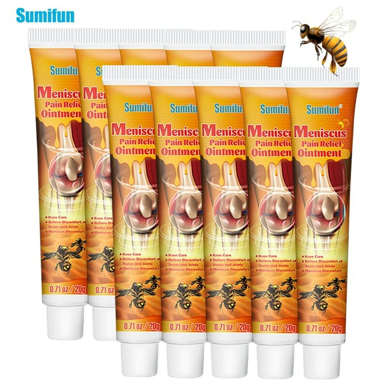 Sumifun Bee Venom Pain Relief Cream, Joelho Pomada Articulação, Entorse Analgesia, Artrite Reumática, Analgésico Gesso, 5 Pcs, 10Pcs