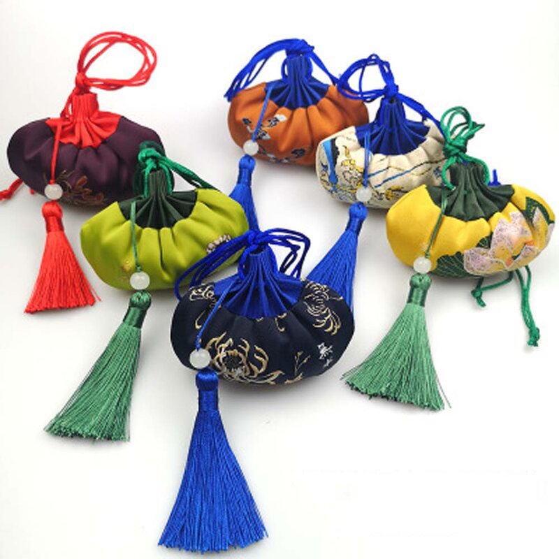 Hanging spike Woman Dragon Boat Festival Embroidery Sachet Pendant Portable Empty Bag Hanfu Accessories Chinese Gift