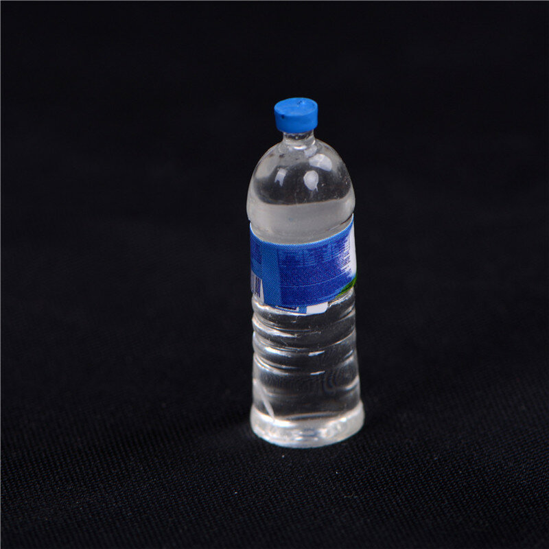 4 Pcs 1:12 Dollhouse Mineral Water Bottle Miniature Toys Doll Food Scene Model For Doll House Kitchen Living Room Accessories