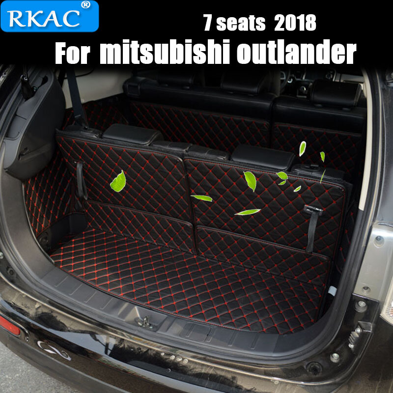 Tappetini per bagagliaio speciali personalizzati per auto RKAC per Mitsubishi Outlander 7 posti tappeti impermeabili durevoli per Outlander 7 posti 2018