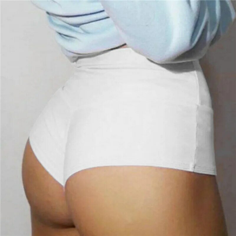 Women's plus size MM solid color pole dancing hot pants spring and autumn high waist shorts fashion casual safety pants