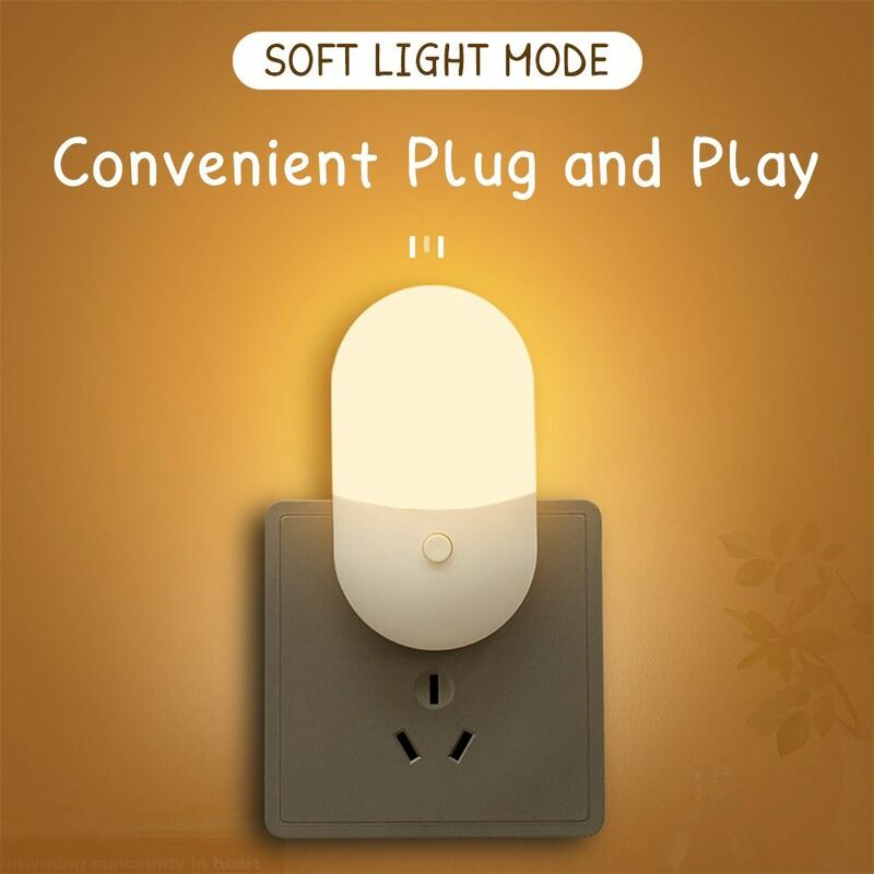 New Eye Protection Socket Kids Light Plug In Energy Saving Led Night Light Hallway Socket Lamp
