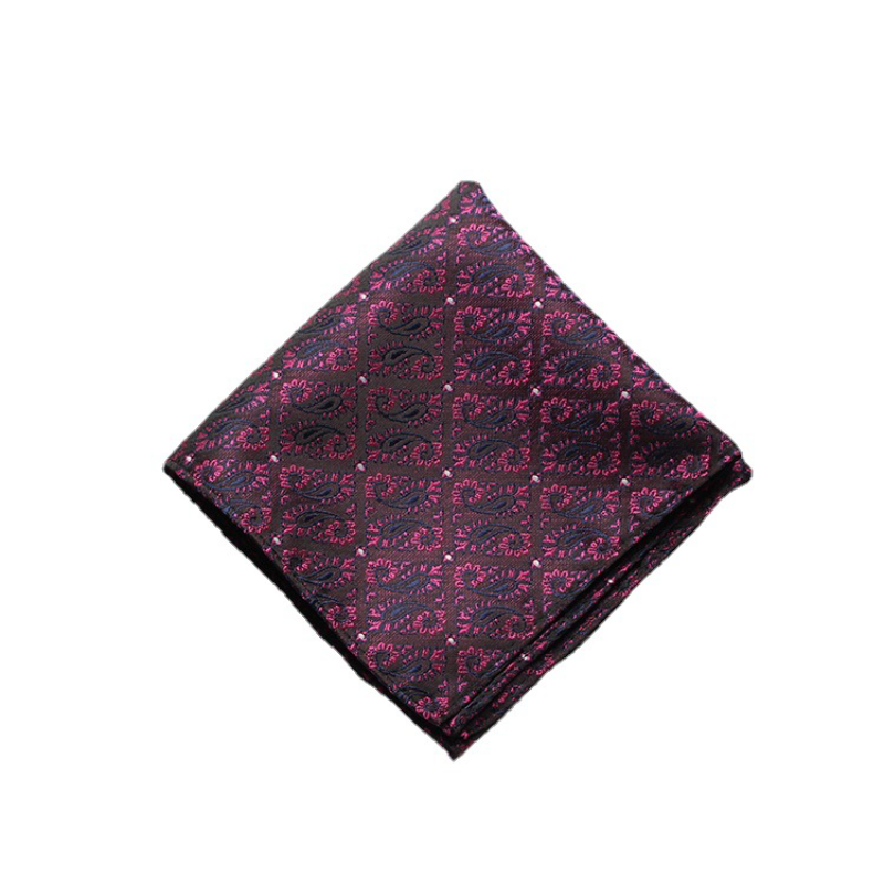 Модный Шелковый платок, шарфы, мужской Карманный квадратный платок, полосатый однотонный Пейсли платок, 25*25 см