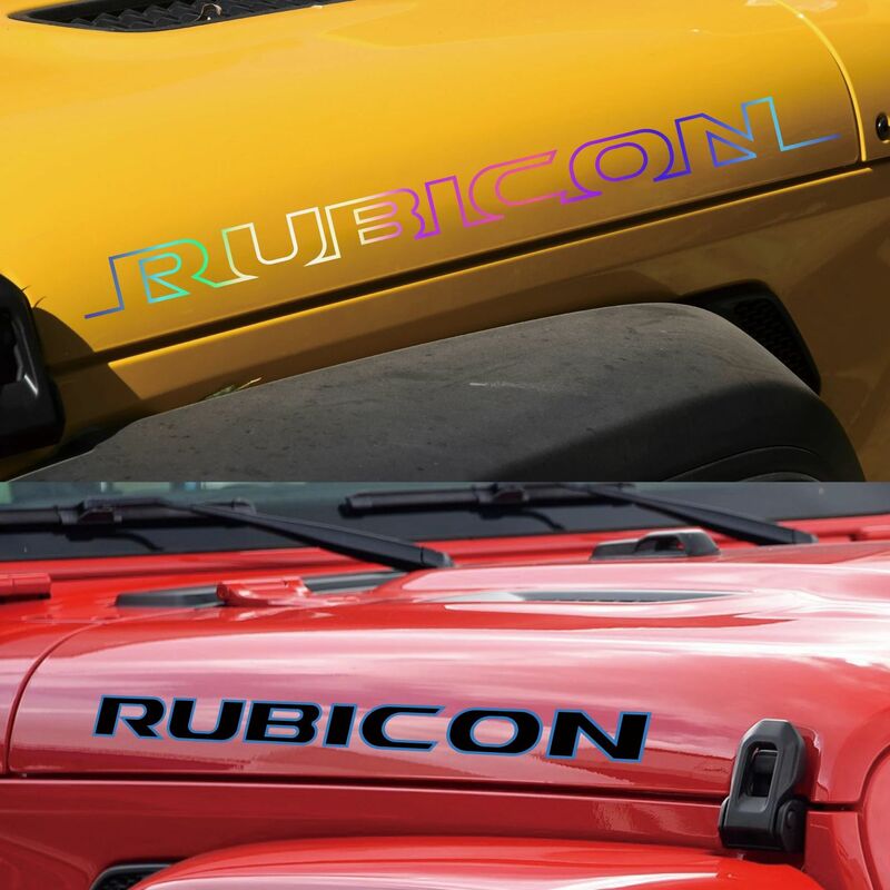 Verschiedene Farben Auto Motorhaube Motorhaube Aufkleber gelten für Rubicon dekorative Karosserie Außen zubehör Mode Vinyl Film Aufkleber