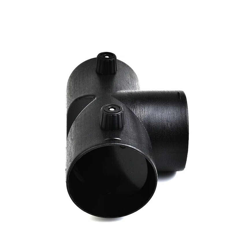 75MM SPLITTER T-out Heater Pipe Vent Duct With Vavle Flap Black Connector Parking Heate Tee Connector Universal Durable