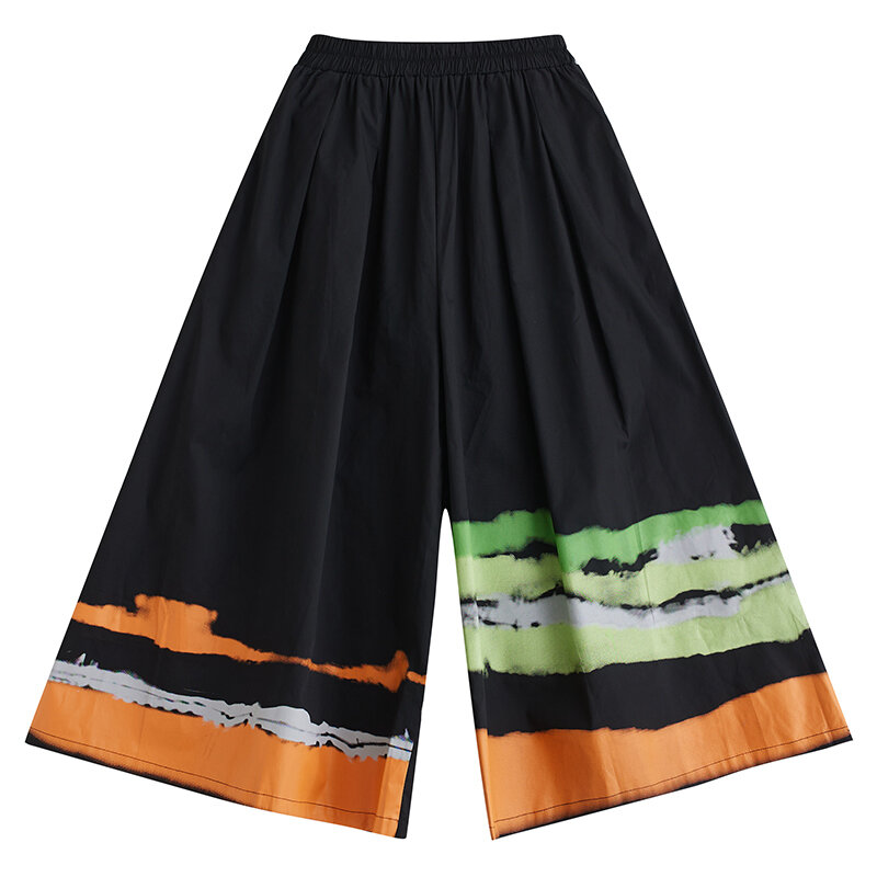 European American Style Print Floral High Waist Chic Girl Spring Casual Skirts Office Lady Work Skirts Women Autumn Midi Skirts